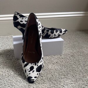 Donald J. Pliner Black and White Patterned Heels